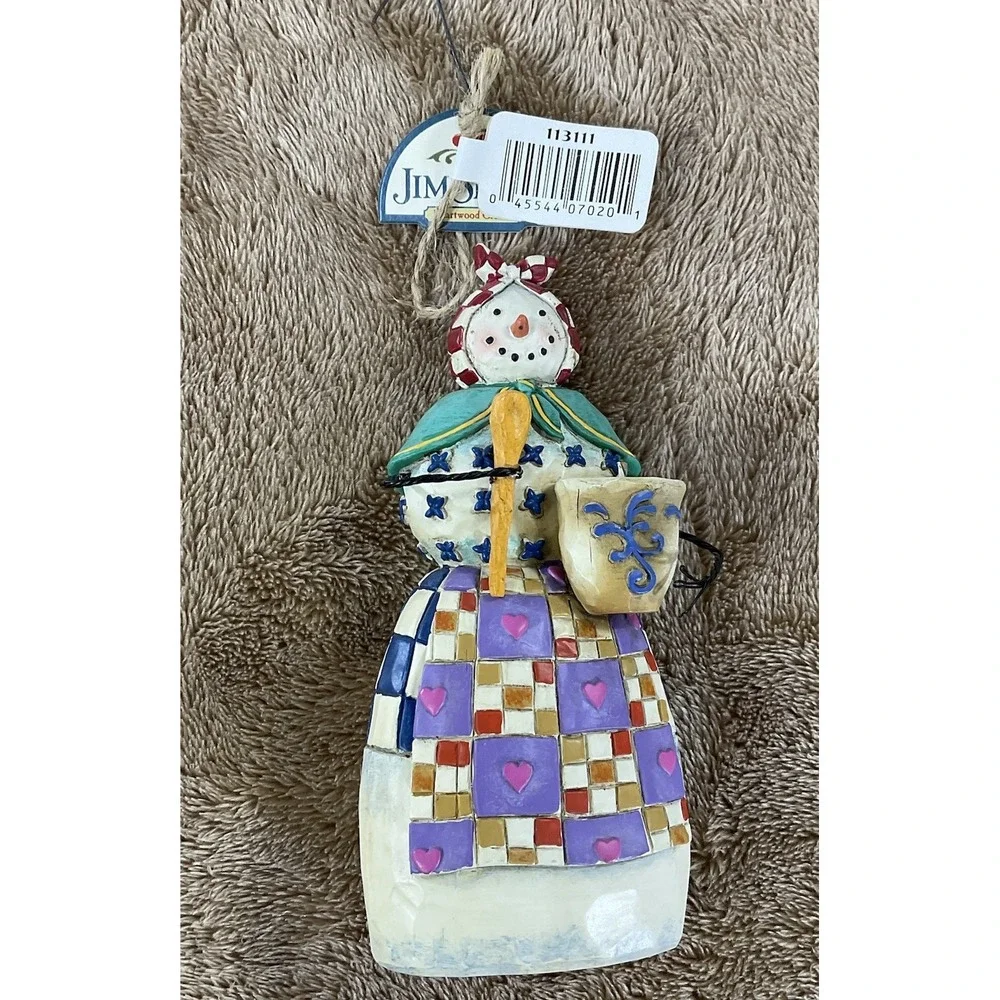 Vtg Jim Shore Heartwood Creek 2003 Winter's Comfort Figurine 112247 Snow Woman